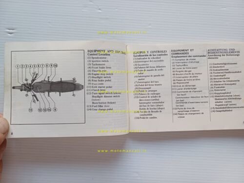 HONDA CJ 250-360 1976 manuale uso manutenzione libretto originale INGLESE