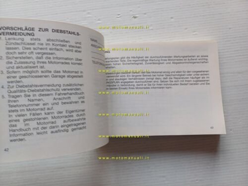 Honda CLR 125 City Fly 1998 manuale uso libretto ITALIANO …