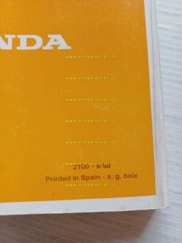 Honda CLR 125 City Fly 1998 manuale uso libretto ITALIANO …