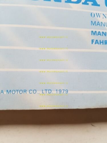 Honda CM 400 T 1979 manuale uso manutenzione originale INGLESE …