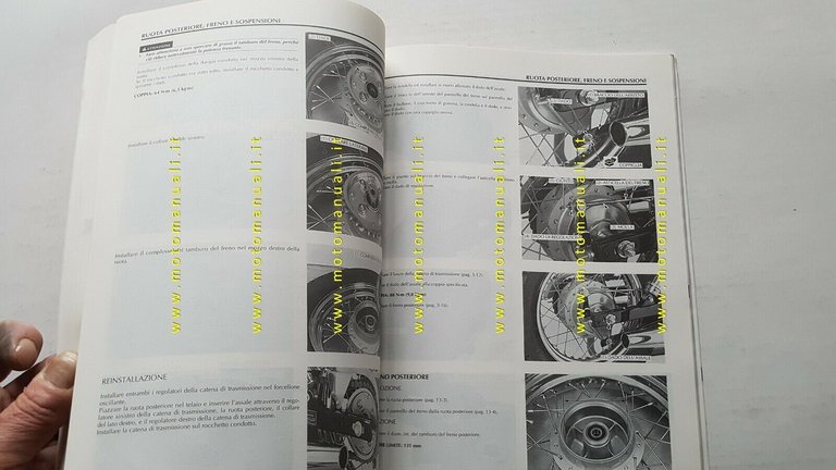 HONDA CMX 250 C 1995 manuale officina ITALIANO moto originale