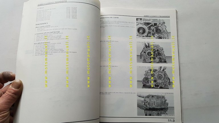 HONDA CMX 250 C 1995 manuale officina ITALIANO moto originale