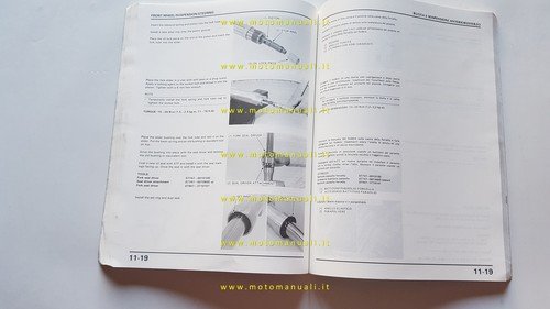 HONDA CMX 450 C 1987 manuale officina originale italiano