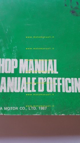 HONDA CMX 450 C 1987 manuale officina originale italiano