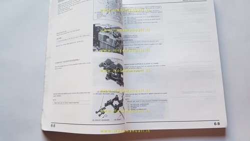 HONDA CMX 450 C 1987 manuale officina originale italiano