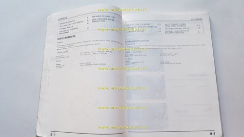 HONDA CMX 450 C 1987 manuale officina originale italiano