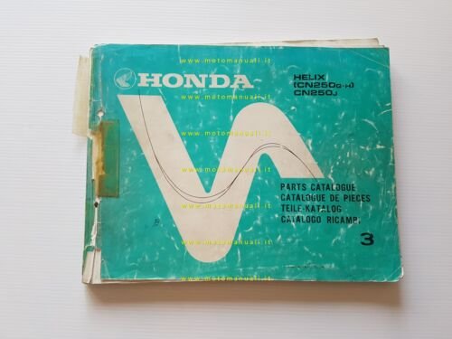 HONDA CN 250 - Helix 1987 catalogo ricambi italiano originale