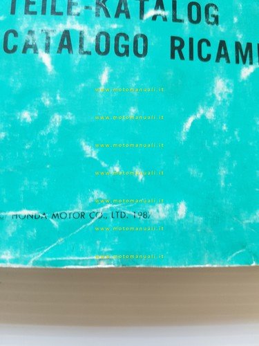 HONDA CN 250 - Helix 1987 catalogo ricambi italiano originale