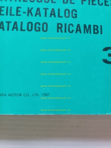 HONDA CN 250 Helix 1987 catalogo ricambi originale