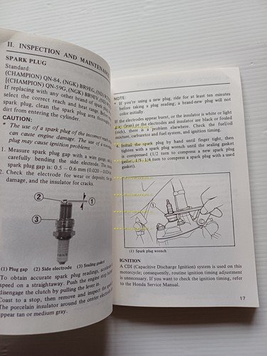 Honda CR 125 Cross 1987 manuale uso manutenzione libretto istruzioni …