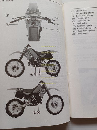 Honda CR 125 Cross 1987 manuale uso manutenzione libretto istruzioni …