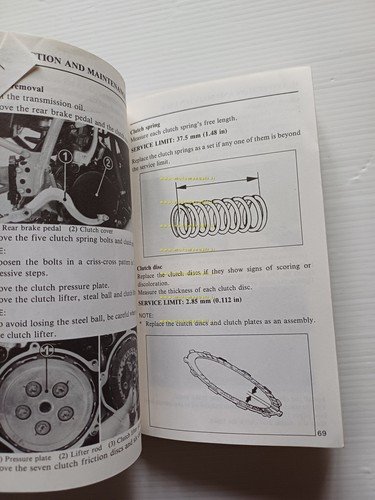 Honda CR 125 Cross 1987 manuale uso manutenzione libretto istruzioni …