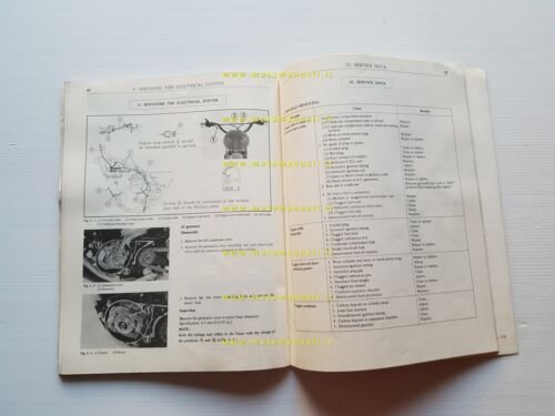 Honda CR 125 M Elsinore 1977 manuale uso / officina …