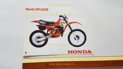 Honda CR 125 R 1981 depliant originale tedesco