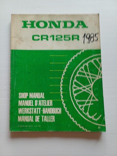 Honda CR 125 R 1984-85 manuale officina originale