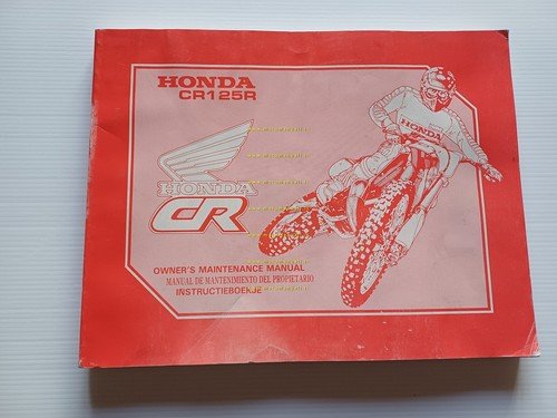 HONDA CR 125 R 1989-90 manuale uso manutenzione + officina …