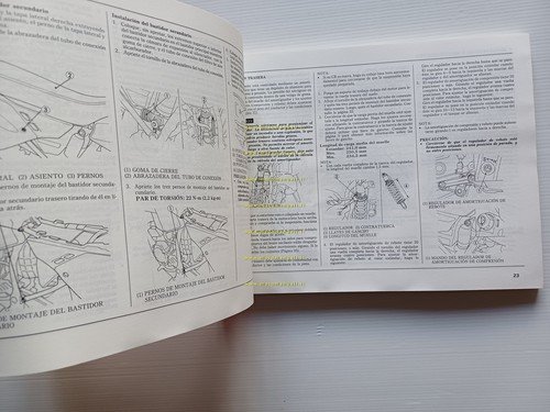 HONDA CR 125 R 1989-90 manuale uso manutenzione + officina …