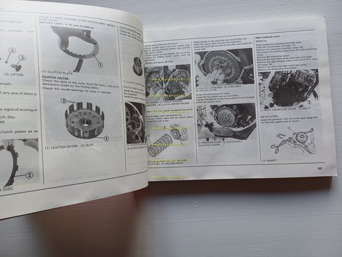 HONDA CR 125 R 1989-90 manuale uso manutenzione + officina …
