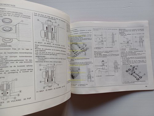 HONDA CR 125 R 1989-90 manuale uso manutenzione + officina …