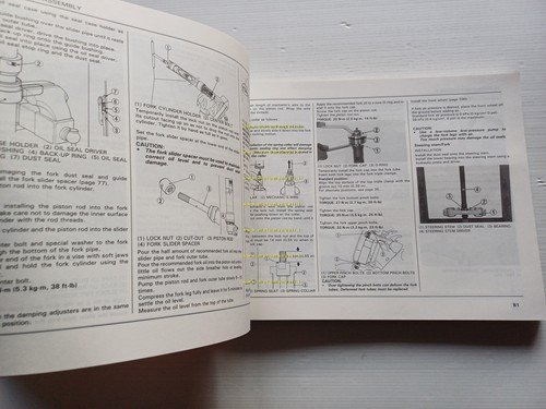 Honda CR 125 R 1989-90 manuale uso officina INGLESE originale