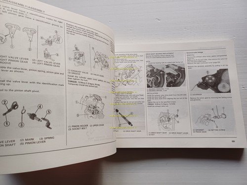 Honda CR 125 R 1989-90 manuale uso officina INGLESE originale