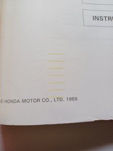 Honda CR 125 R 1989-90 manuale uso officina INGLESE originale