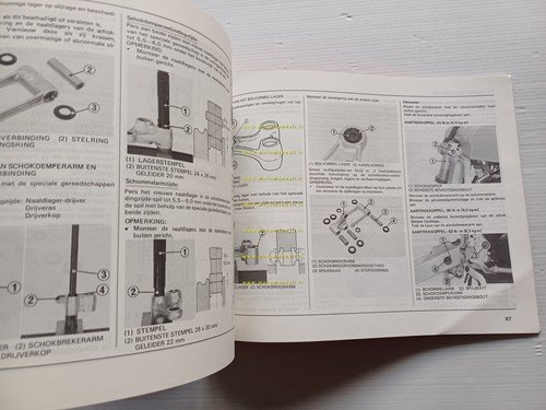 Honda CR 125 R 1989-90 manuale uso officina INGLESE originale