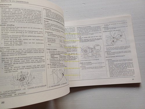 Honda CR 125 R 1989-90 manuale uso officina INGLESE originale
