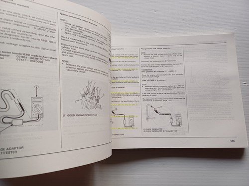 Honda CR 125 R 1989-90 manuale uso officina INGLESE originale