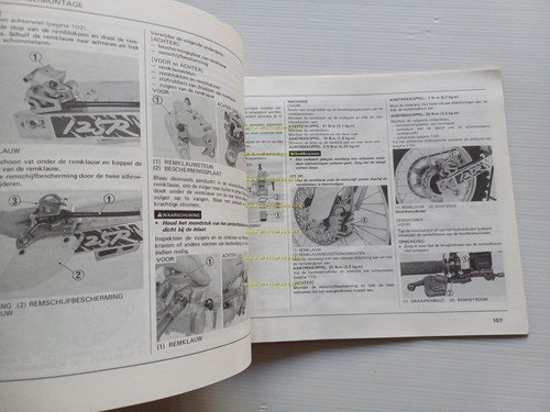 HONDA CR 125 R 1992 manuale uso manutenzione + officina …