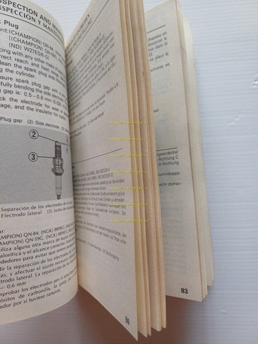 HONDA CR 125 R Cross 1982-83 manuale uso manutenzione originale