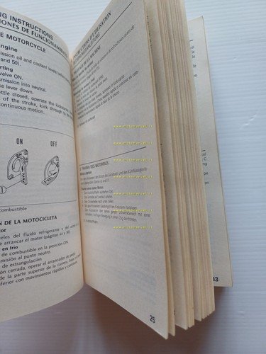 HONDA CR 125 R Cross 1982-83 manuale uso manutenzione originale