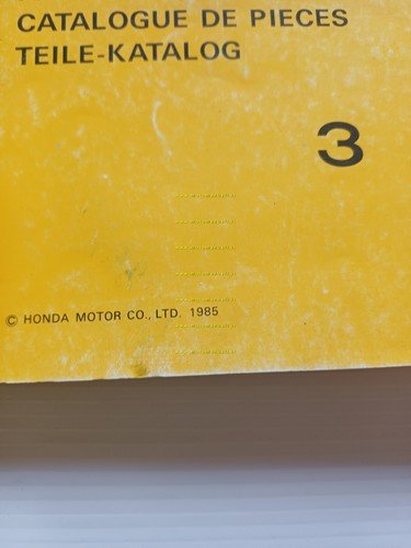 HONDA CR 125 R E-F-G Cross 1985-86 catalogo ricambi originale