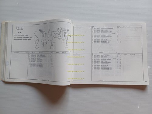 HONDA CR 125 R E-F-G Cross 1985-86 catalogo ricambi originale