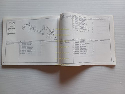 HONDA CR 125 R E-F-G Cross 1985-86 catalogo ricambi originale