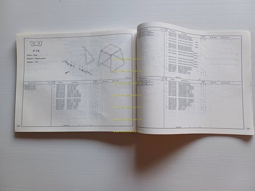 HONDA CR 125 R E-F-G Cross 1985-86 catalogo ricambi originale