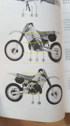 HONDA CR 250 R Cross 1985-86 manuale uso manutenzione originale …