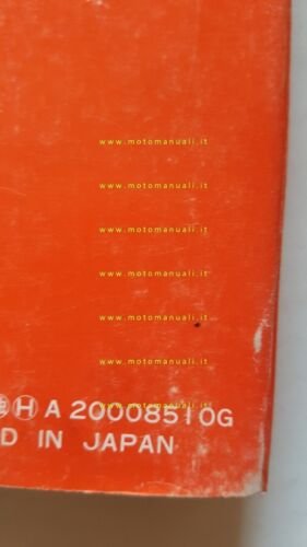 HONDA CR 250 R Cross 1985-86 manuale uso manutenzione originale …