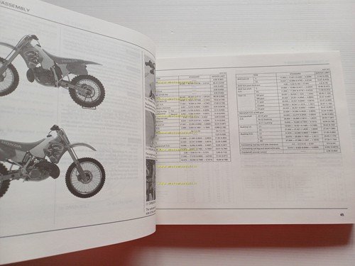 Honda CR 250 R Cross 1993 manuale uso - officina …