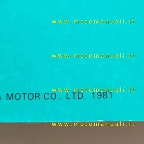 Honda CR 450 R- 480 R 1981 catalogo ricambi originale …