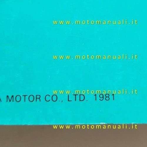 Honda CR 450 R- 480 R 1981 catalogo ricambi originale …