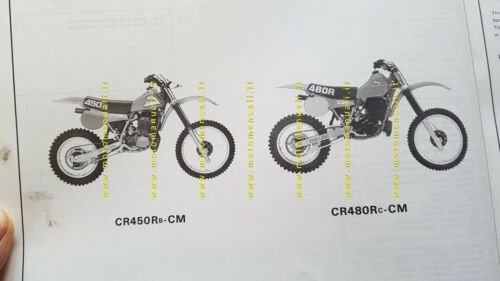 Honda CR 450 R- 480 R 1981 catalogo ricambi originale …