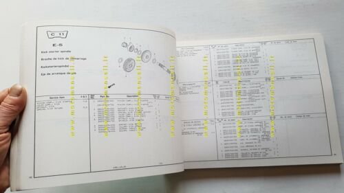 Honda CR 450 R- 480 R 1981 catalogo ricambi originale …