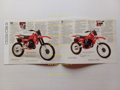 Honda CR 480 - 250 - 125 - 80 R …