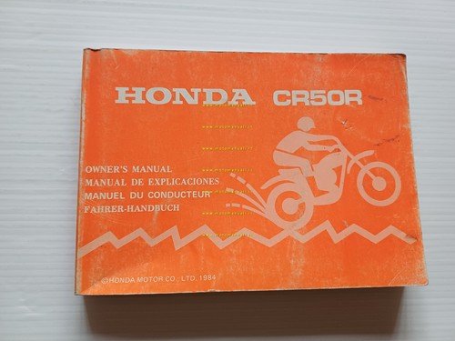 Honda CR 50 Cross 1984 manuale uso manutenzione libretto istruzioni …