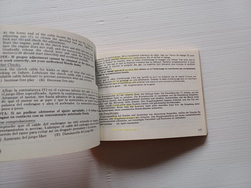 Honda CR 50 Cross 1984 manuale uso manutenzione libretto istruzioni …