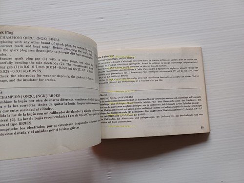 Honda CR 50 Cross 1984 manuale uso manutenzione libretto istruzioni …