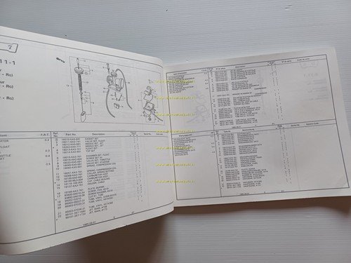 HONDA CR 500 R E-F-G Cross 1985-86 catalogo ricambi originale