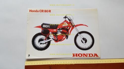 Honda CR 80 R 1981 depliant originale tedesco