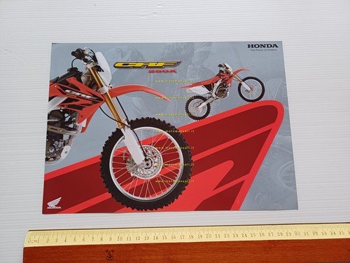 Honda CRF 250 X 2005 depliant inglese francese originale